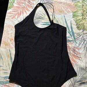 ALIX NYC Black Halter Bodysuit
